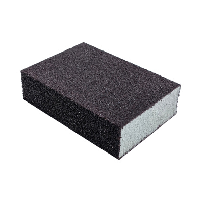 3M All-Purpose Sanding Sponge, Medium/Coarse, 3-3/4in x 2-5/8in x 1in