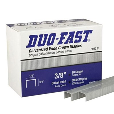 Duo-Fast (Paslode®) 20-ga Staples, 1/2in x 3/8in Long, 5000/pk