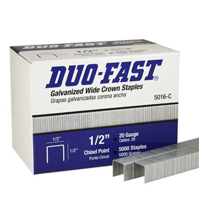 Duo-Fast (Paslode®) 20-ga Staples, 1/2in x 1/2in Long, 5000/pk