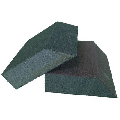 Johnson Abrasives Single-Angle Sanding Sponge, Medium, 5in x 3in x 1in 