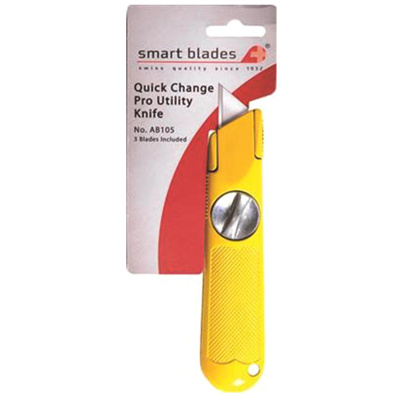 Smart Blades Quick Change Pro Utility Knife w/ 3 Blades