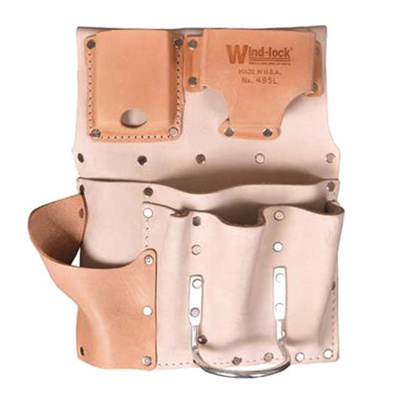 Wind-lock Drywall Hangers Pouch, 8 pocket, Left Handed